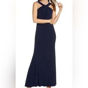 Eliza J Navy Blue Evening Gown-2-NWT